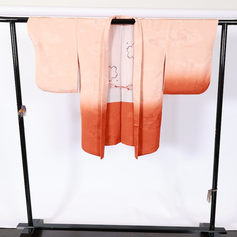 Japanese kimono  Jacket (Haori) L-size 100% silk  / B835