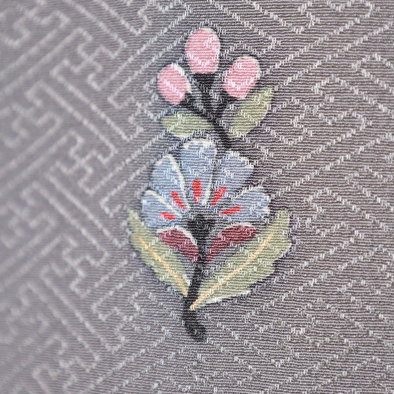 Japanese kimono used <houmongi> Lsize  silk 100% /T428