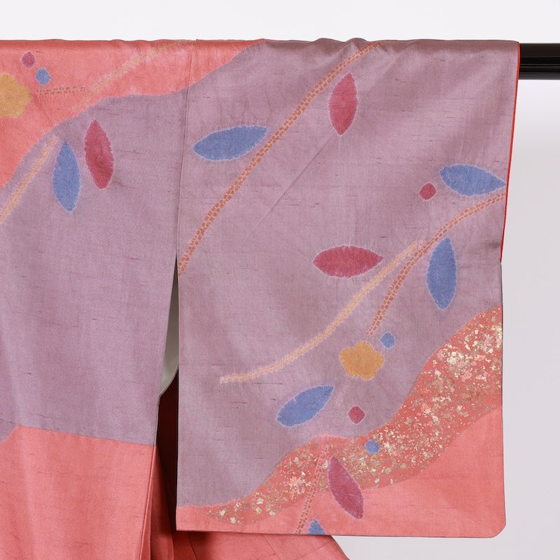 Japanease kimono  New(Houmongi) M-size 100% silk /K185