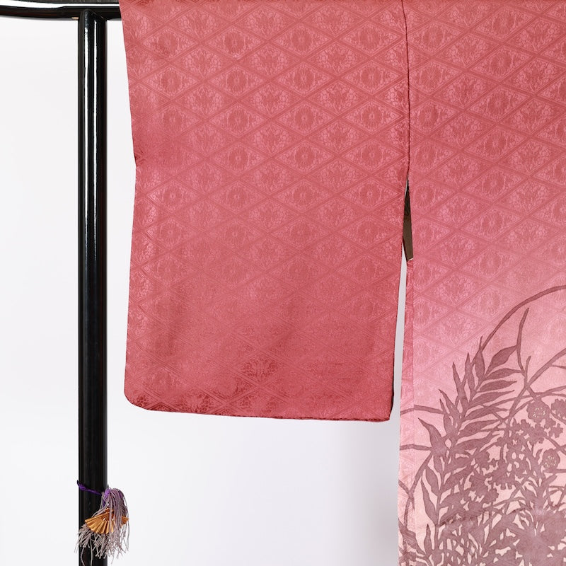 Japanese kimono  Jacket (Haori) M-size 100% silk  / B818