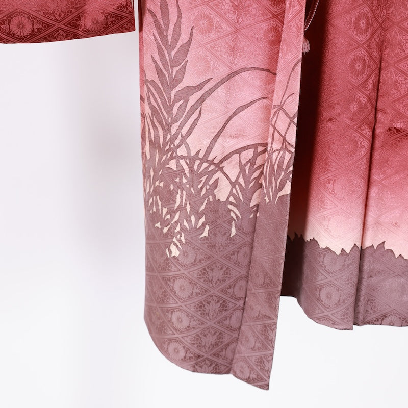 Japanese kimono  Jacket (Haori) M-size 100% silk  / B818