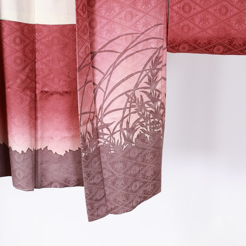 Japanese kimono  Jacket (Haori) M-size 100% silk  / B818