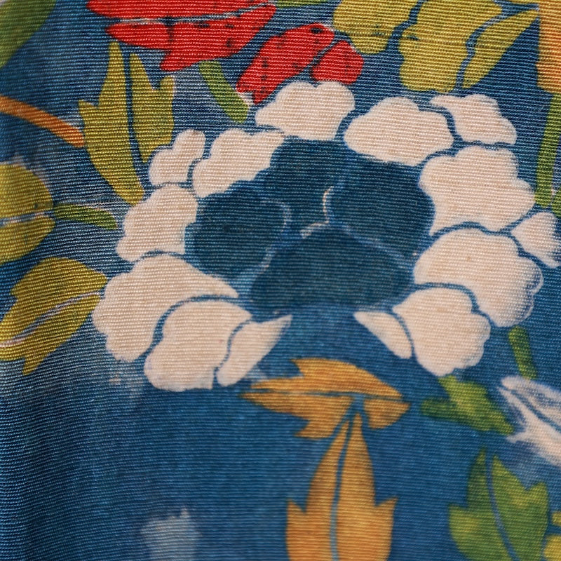 Japanese kimono used <Komon> Lsize  silk 100% /T426