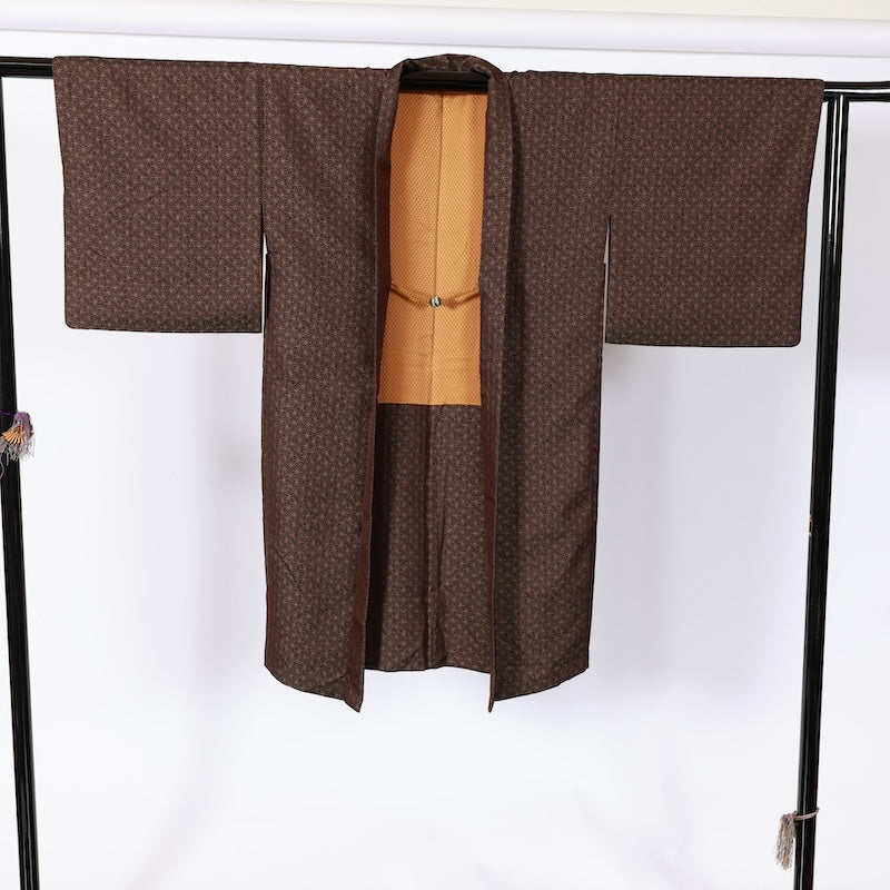 Japanese kimono  Jacket (Haori) M-size 100% silk  / B838