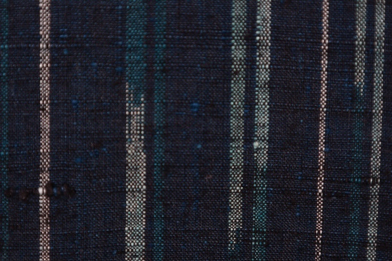Yonezawa Tsumugi used kimonosilk, floss silk, shades of indigo and gray, plant-dyed, handwoven, R78