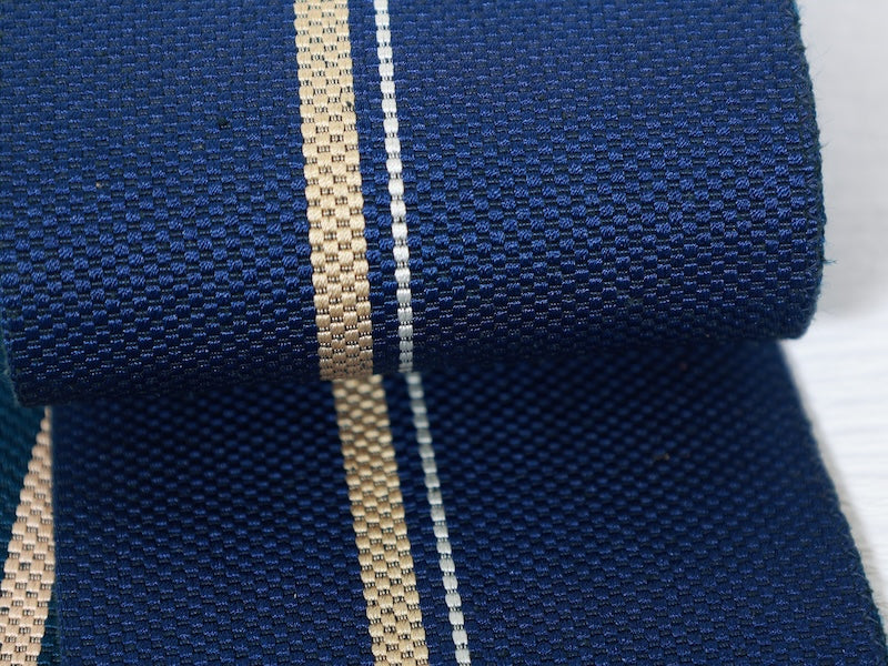 Japanese used Men's sash belt (Kaku-obi) silk  /B859