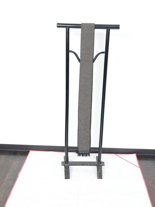 Japanese used Men's sash belt (Kaku-obi) silk  /B870