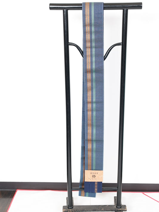 Japanese New Men's sash belt (Kaku-obi) silk  /B869