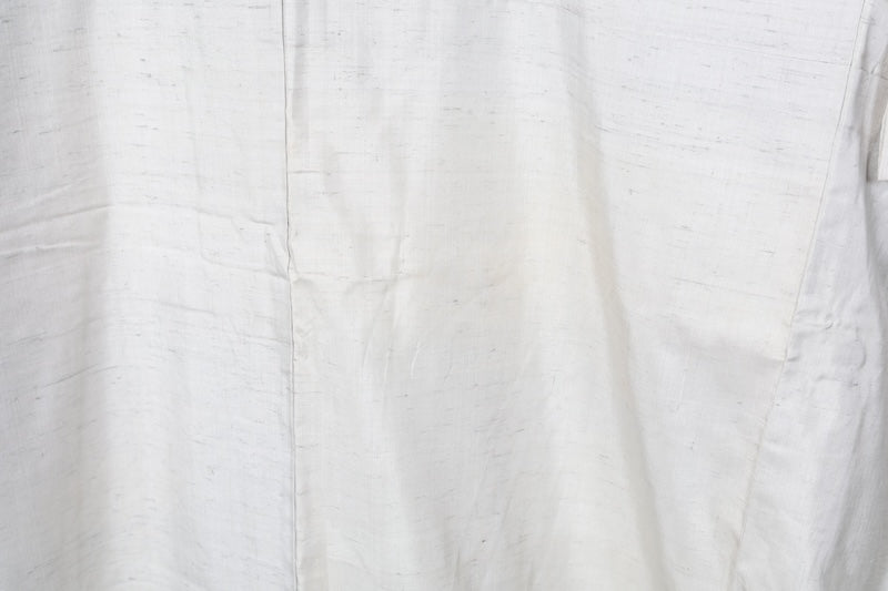 Hakusan Tsumugi used Kimono, Gray, Ink, Brown, Floral, Hand-painted, R89