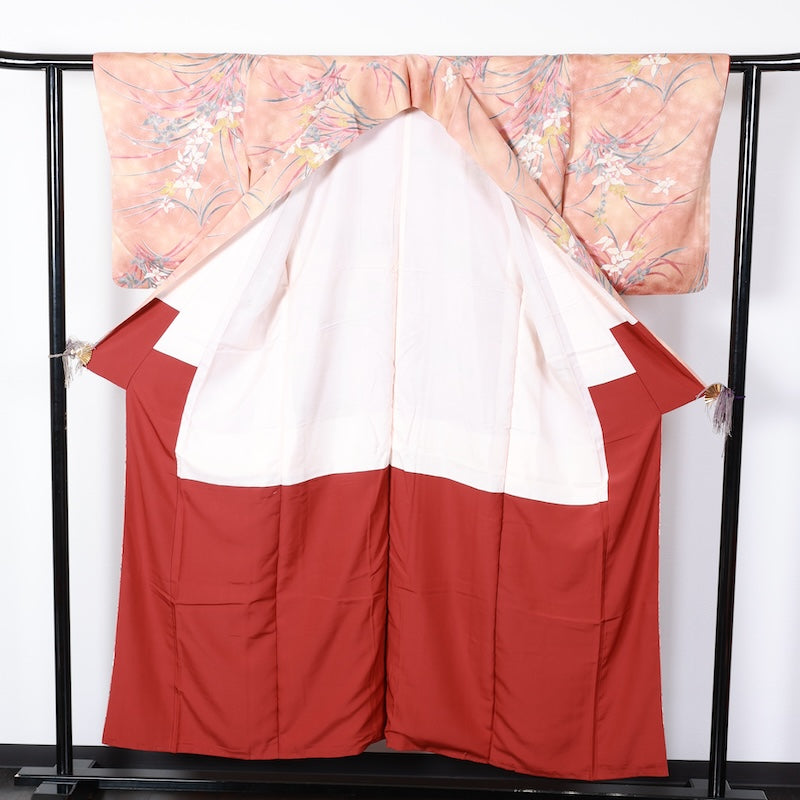 Japanese kimono used <Komon> Msize  silk 100% /T409
