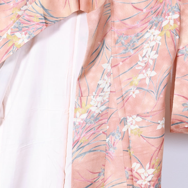 Japanese kimono used <Komon> Msize  silk 100% /T409