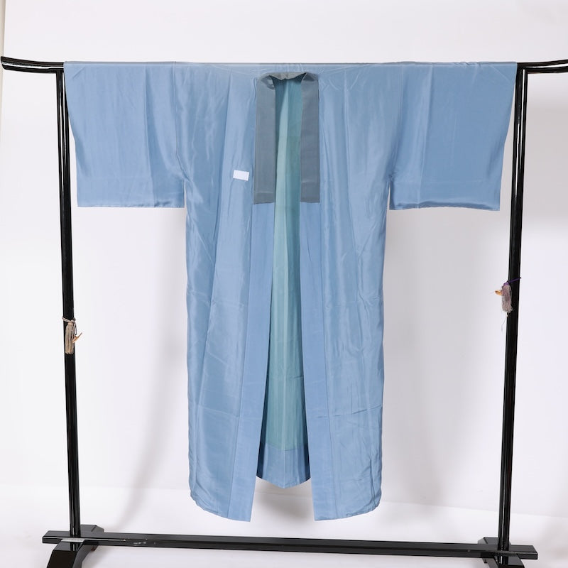 Japanese Men’s Wear under the kimono undershirt used(Nagazyuban)100% silk Size-L /K209