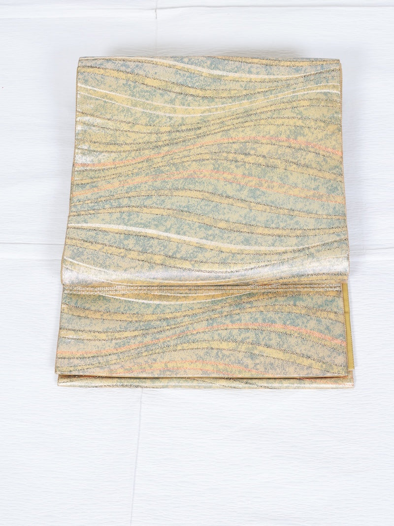 Japanese used sash belt (Hukuro-obi) 100% silk  /B877