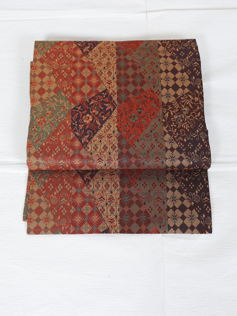 Japanese used sash belt (Nagoya-obi) 100% silk  /B878