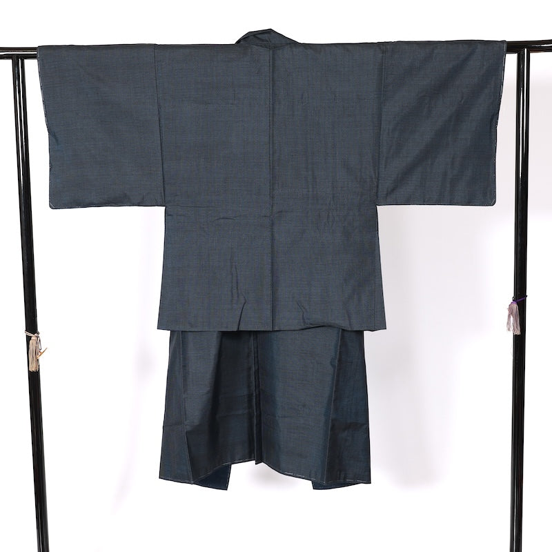 Japanese Men’s New  kimono  Men’s kimono jacket 2piece set  S-size 100% silk  /K218