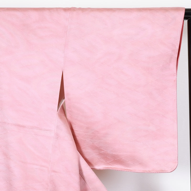 Japanese kimono used <Iromuzi> Lsize  silk 100% /T406