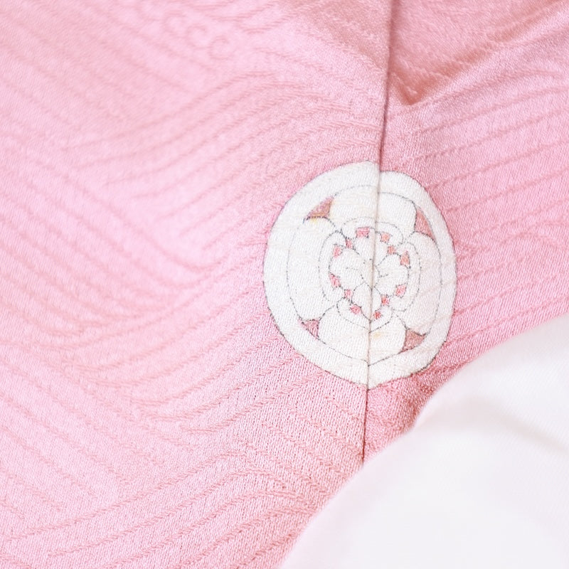 Japanese kimono used <Iromuzi> Lsize  silk 100% /T406