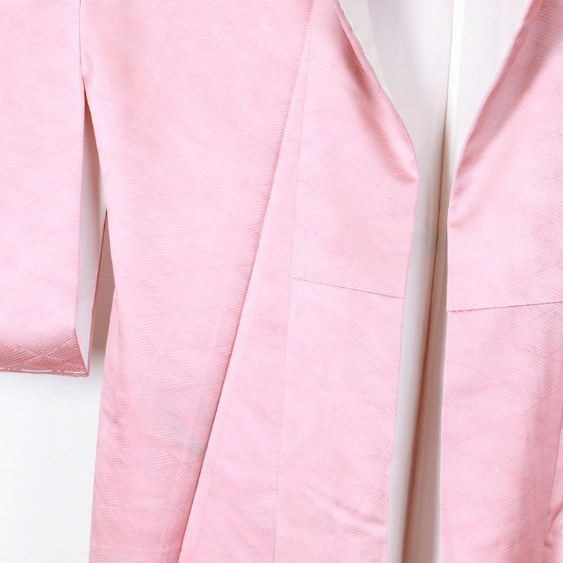 Japanese kimono used <Iromuzi> Lsize  silk 100% /T406