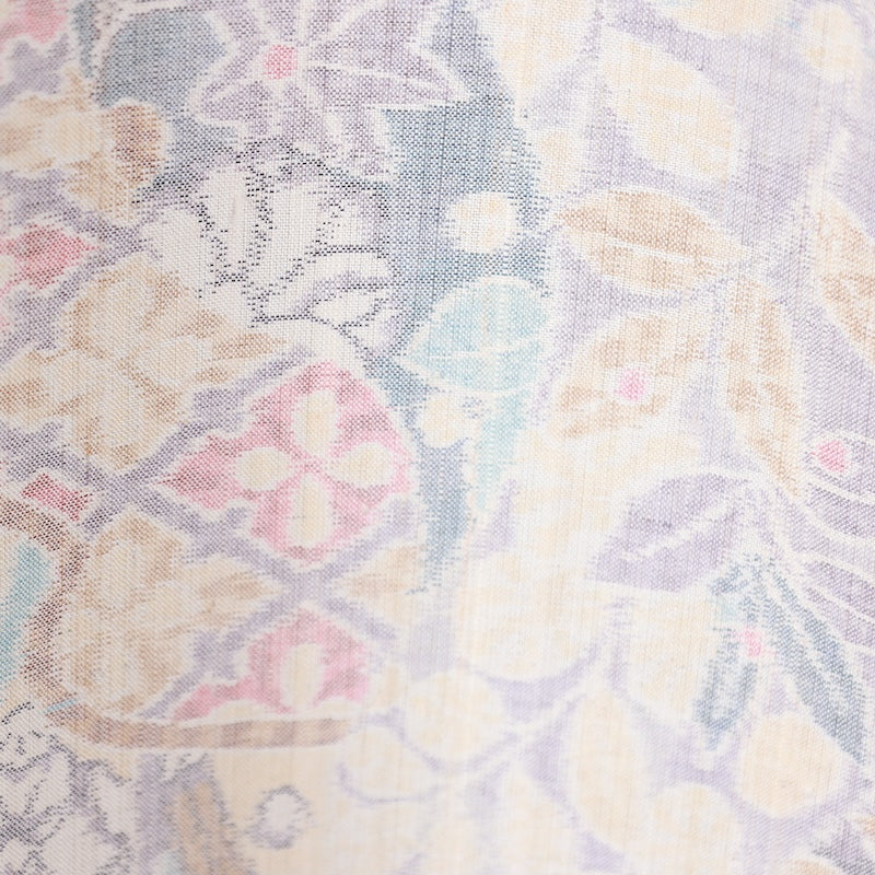 Japanese kimono used <Tsumugi> Lsize  silk 100% /T405