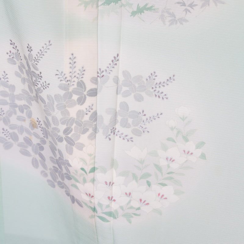 Japanese kimono used summer <houmongi> Msize  silk 100% /T403