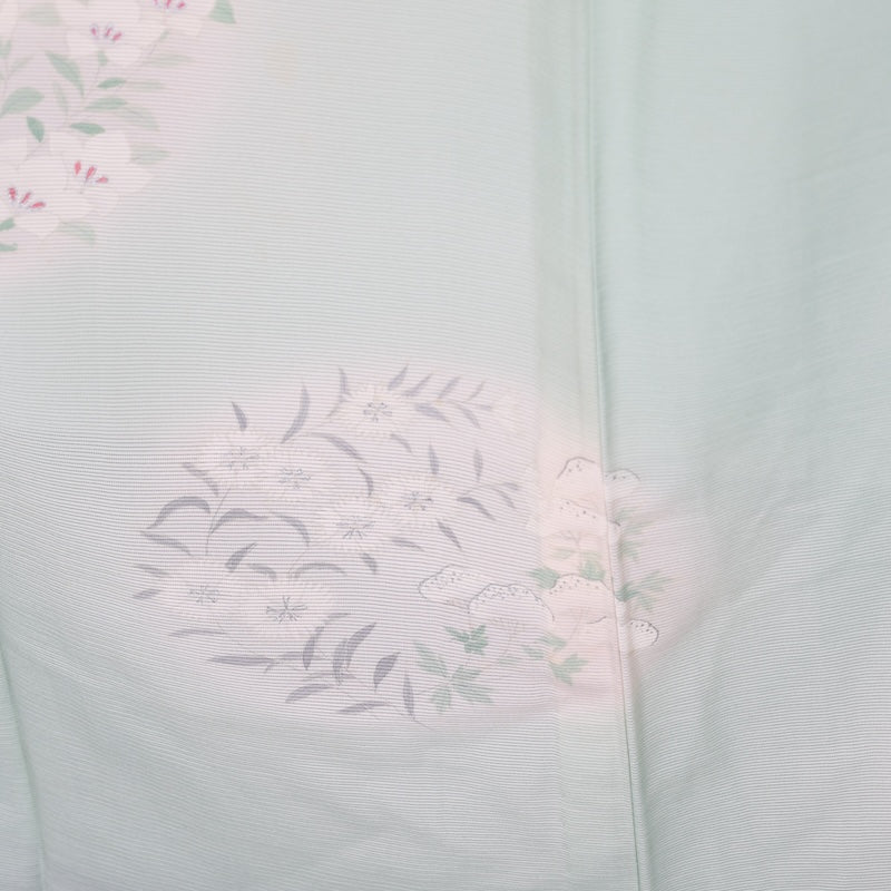 Japanese kimono used summer <houmongi> Msize  silk 100% /T403
