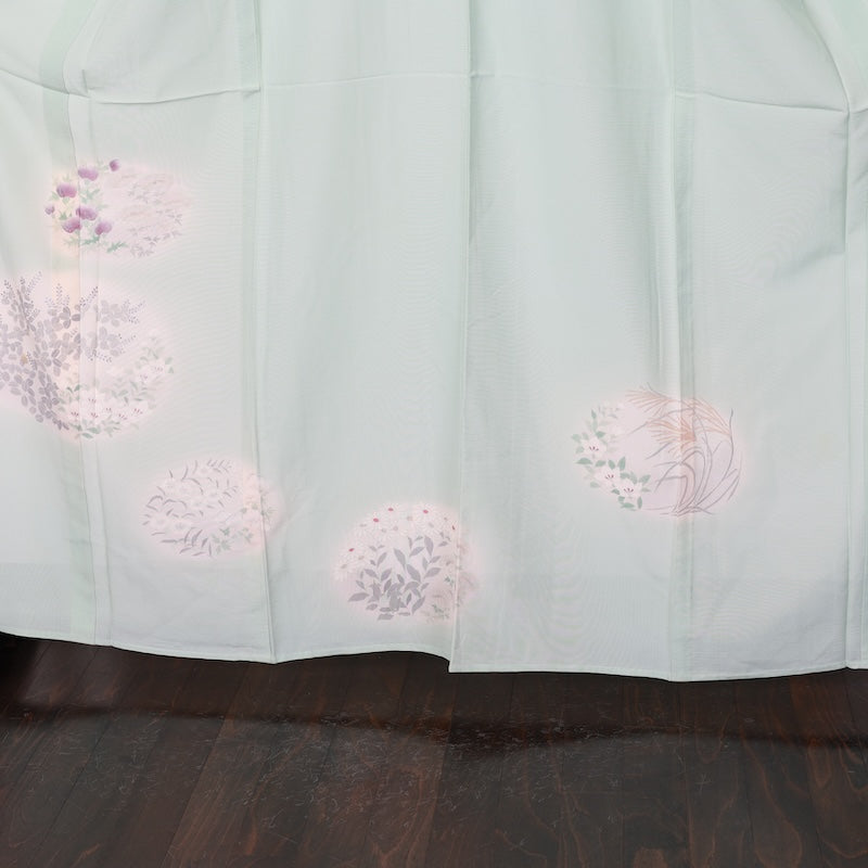Japanese kimono used summer <houmongi> Msize  silk 100% /T403