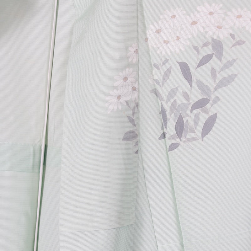 Japanese kimono used summer <houmongi> Msize  silk 100% /T403