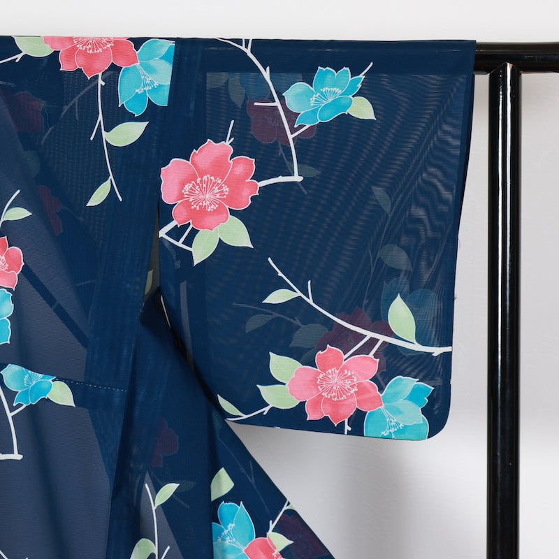 Japanese kimono used <Komon> Msize  polyester /T433