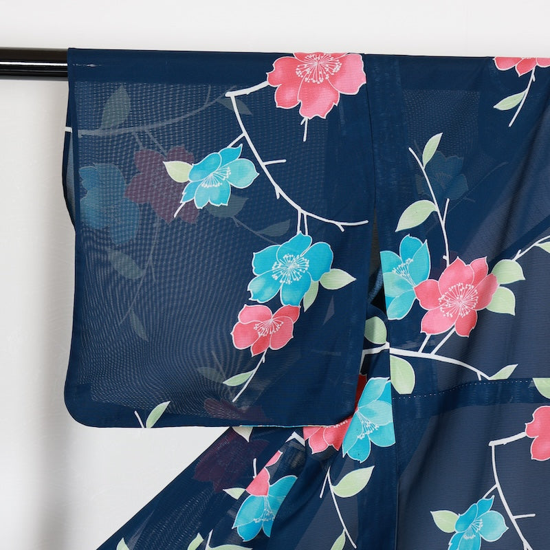 Japanese kimono used <Komon> Msize  polyester /T433