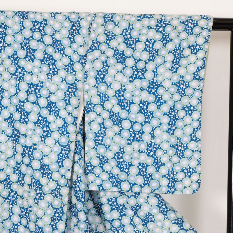 Japanese kimono used <Komon> Msize  polyester /T447