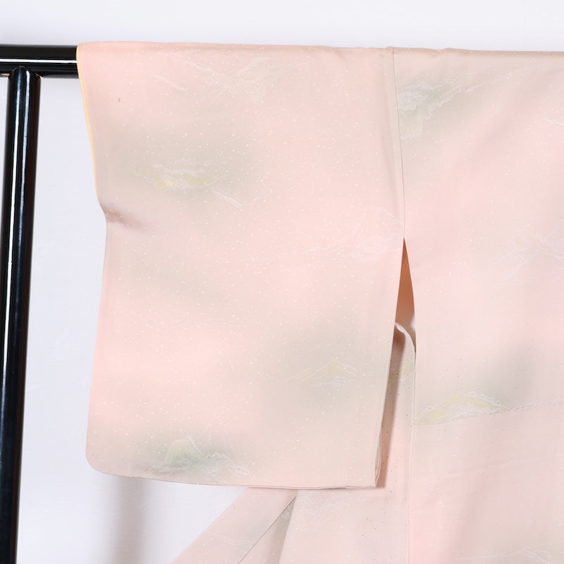 Japanese kimono used <Iromuzi> Msize  silk 100% /T