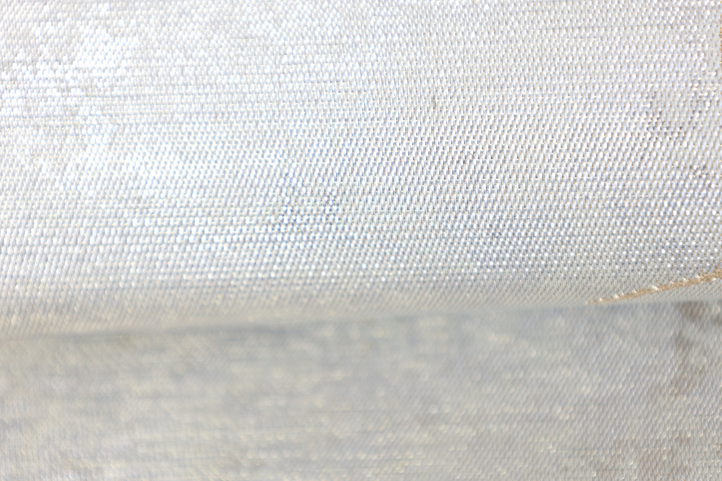 Fukuro obi (used sash) - Silver, Gold, Gray, Purple, Green - Pine, Bamboo, and Plum Blossom pattern - R130