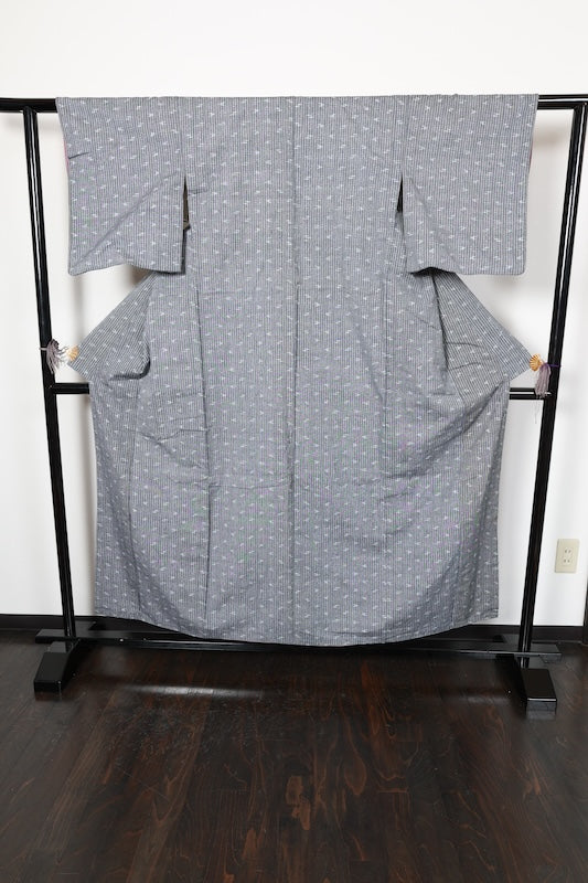 Honba Kururume kasuri (Japan used kimono shōshi-tsuki gurē ai R 141