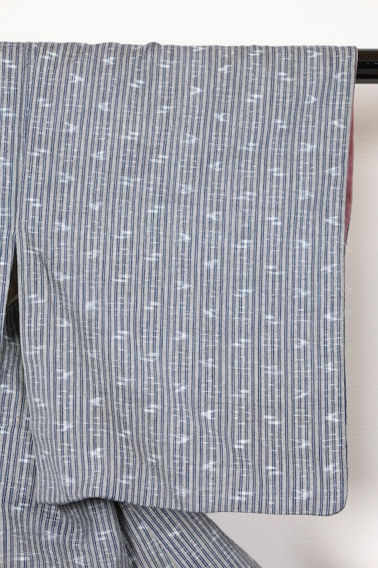 Honba Kururume kasuri (Japan used kimono shōshi-tsuki gurē ai R 141