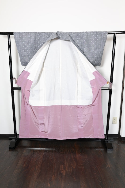 Honba Kururume kasuri (Japan used kimono shōshi-tsuki gurē ai R 141