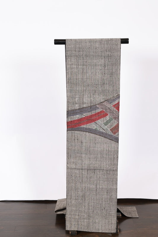 Japanese used sash belt (Nagoya-obi) 100% silk  /B894