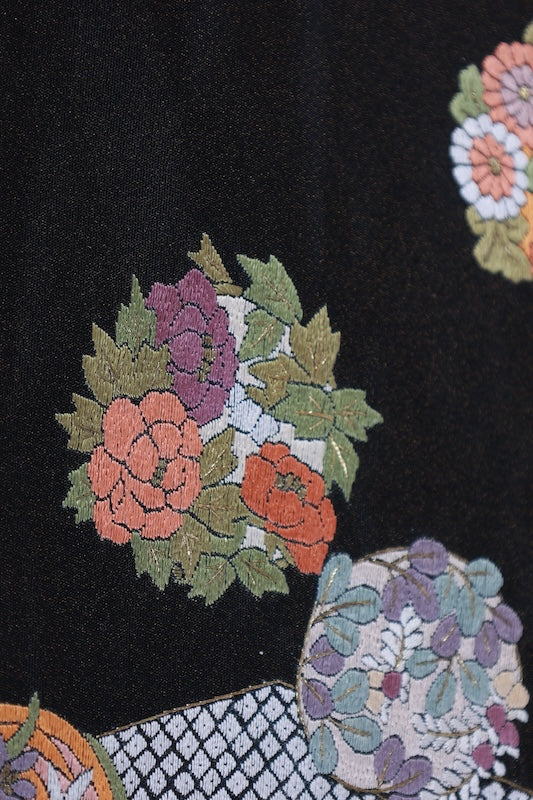 Japanese used sash belt (Nagoya-obi) 100% silk  /B892