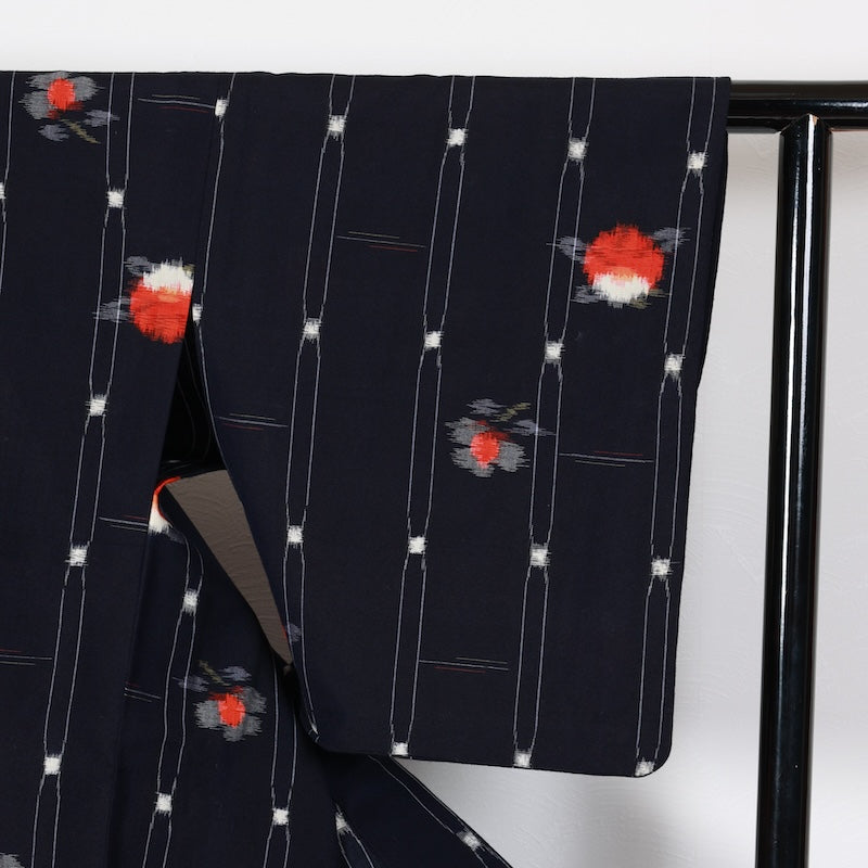 Japanese kimono used <Komon> Msize  wool /T462