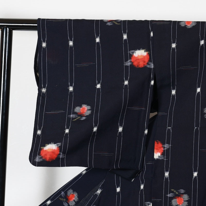 Japanese kimono used <Komon> Msize  wool /T462