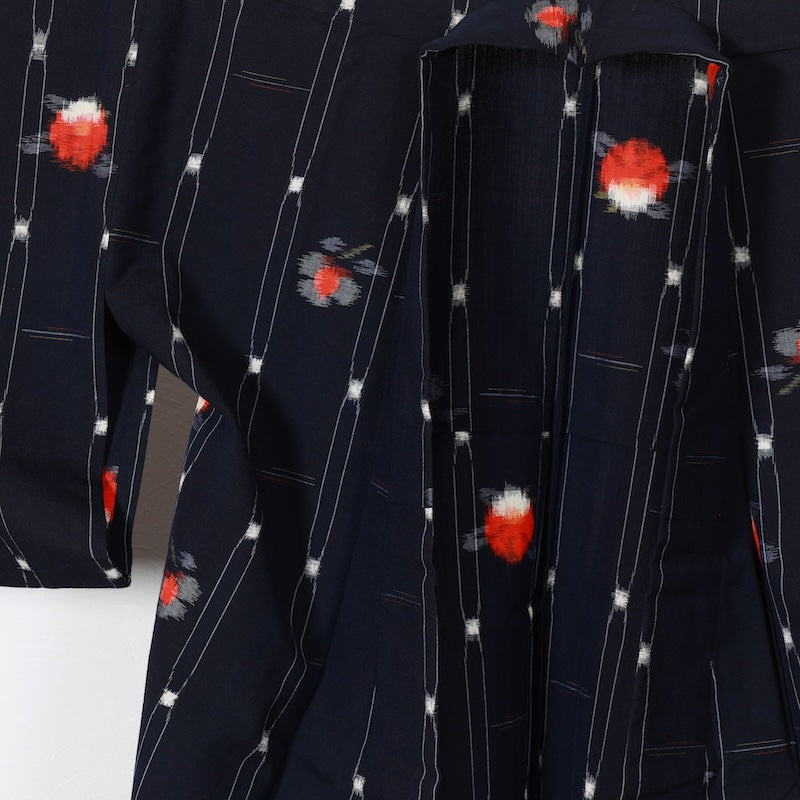 Japanese kimono used <Komon> Msize  wool /T462