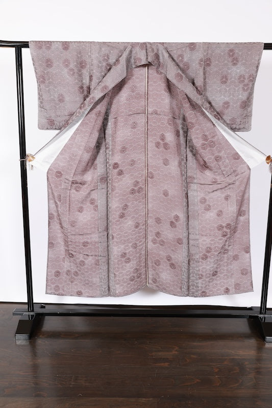 Japanese kimono used <Komon> M-size  silk 100% /TT39