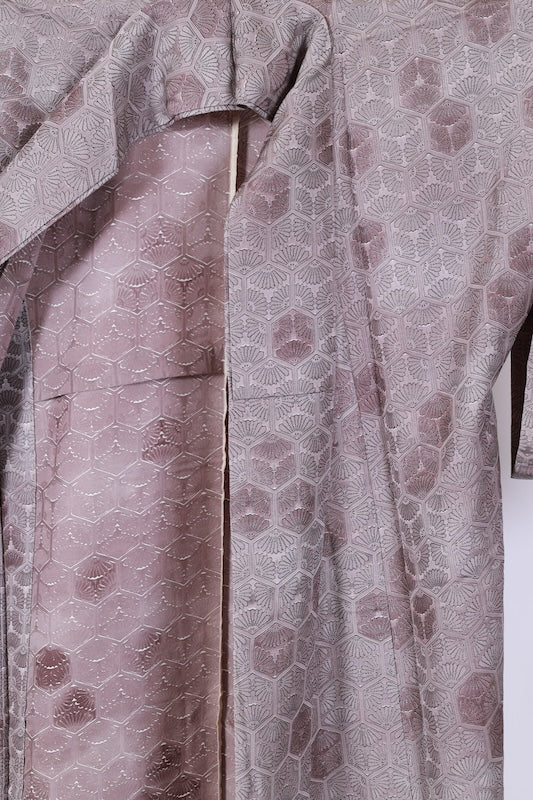 Japanese kimono used <Komon> M-size  silk 100% /TT39
