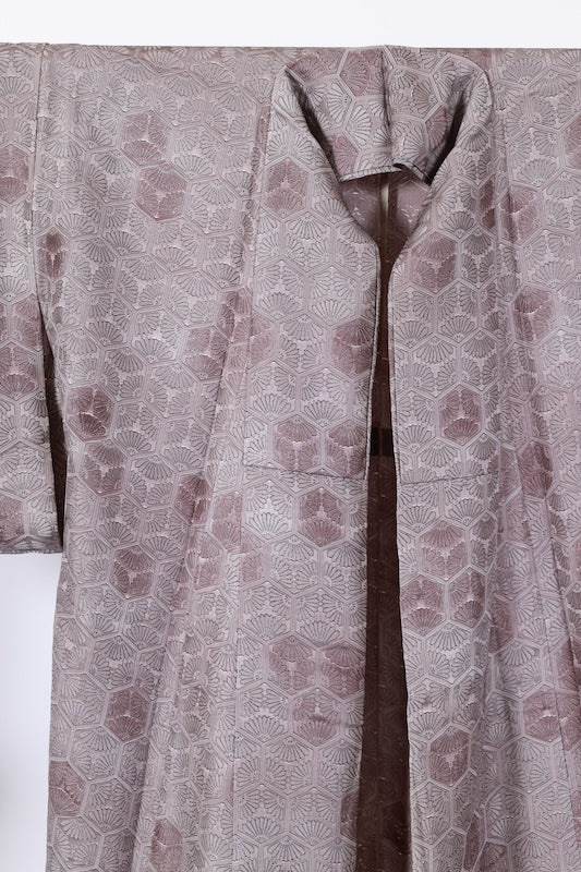 Japanese kimono used <Komon> M-size  silk 100% /TT39