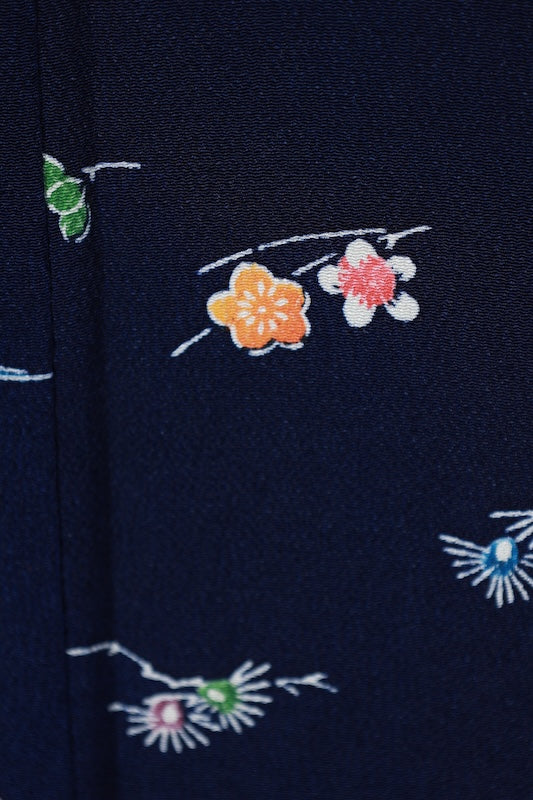 Japanese kimono used <komon> M-size  silk 100% /TT38