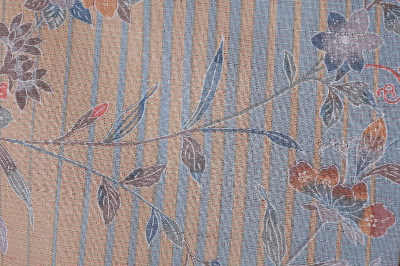 Japanese kimono used <Komon> L-size  silk wool /TT36