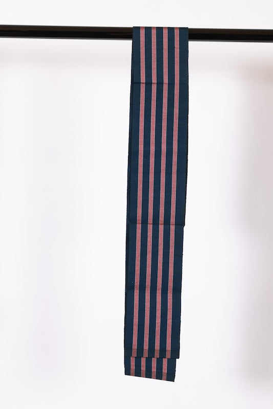 Japanese used sash belt (Hanhaba-obi) 100% silk  /B889
