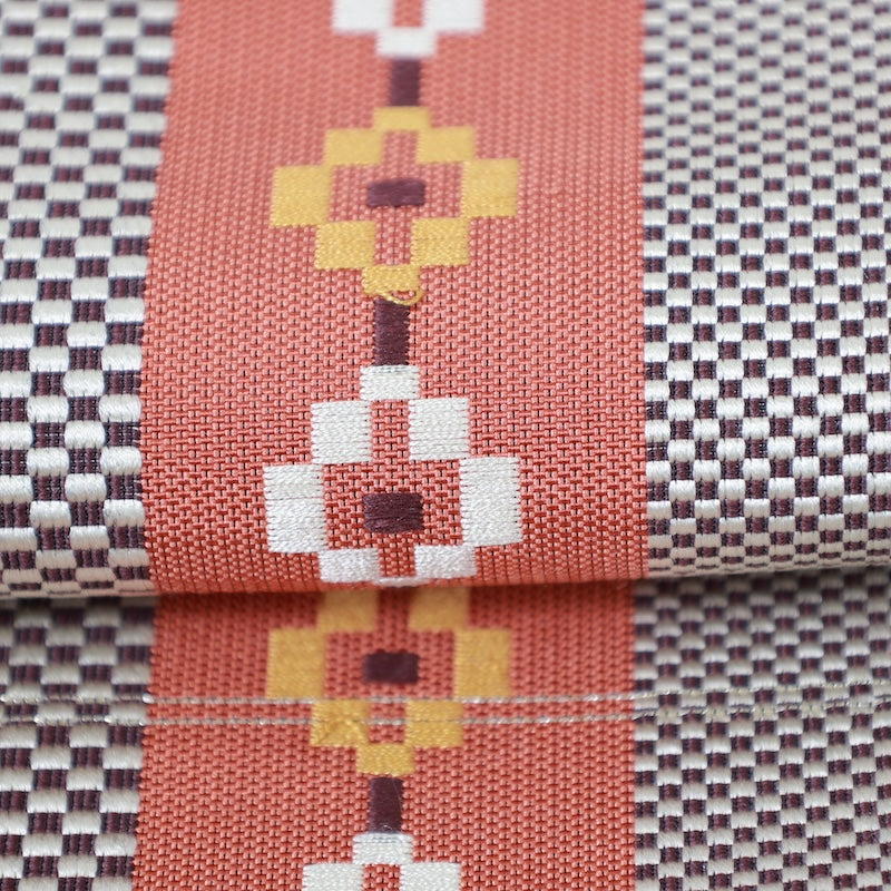 Japanese kimono sash belt (nagoya-obi) 100% silk  / B188