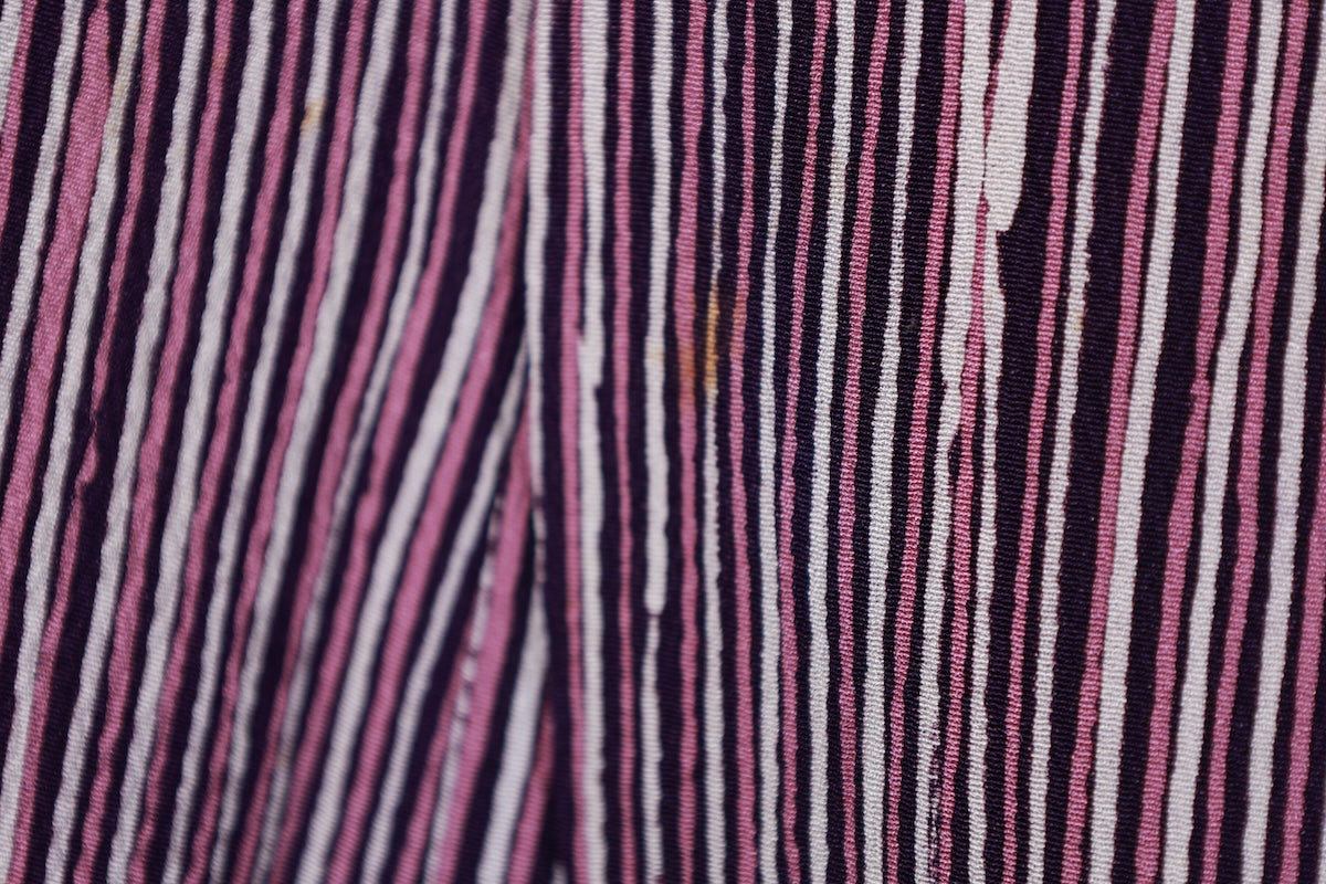 Japanese kimono used <Komon> M-size  silk 100% /B927