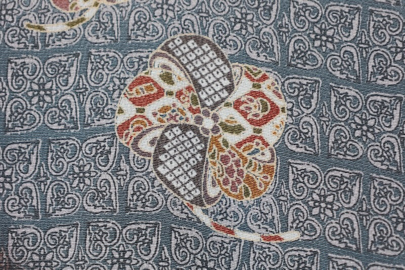 Japanese kimono used <Komon> S-size  silk 100% /B938