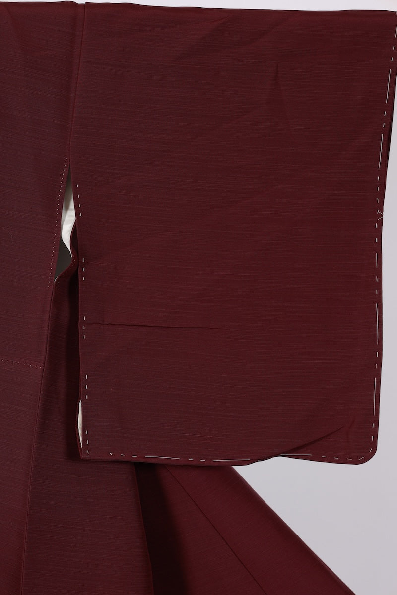 Japanese kimono Unused New <Tsumugi> M-size  silk 100% /B919